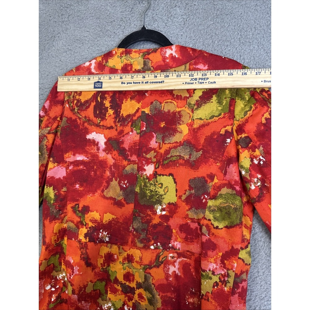 Chicos Button Up‎ Jacket Red Pink Coral Long Sleeve Blouse Coat Womens Size 0 - Picture 14 of 16
